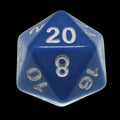 Impact Opaque Light Blue & White D20 Dice - Discontinued