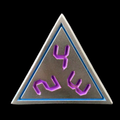 TDSO Metal Digital Steel Blue & Purple D4 Dice