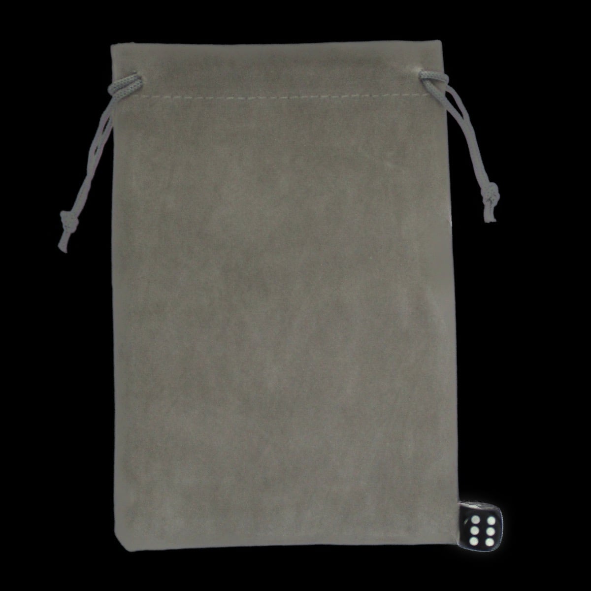 HALF PRICE TDSO Large Silver Grey Soft Touch Dice Bag