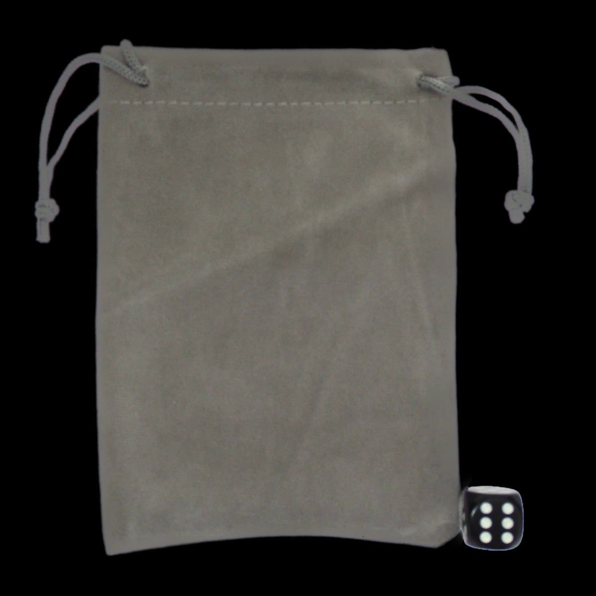 HALF PRICE TDSO Small Silver Grey Soft Touch Dice Bag