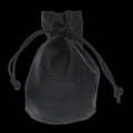TDSO Large Black Faux Leather Dice Bag