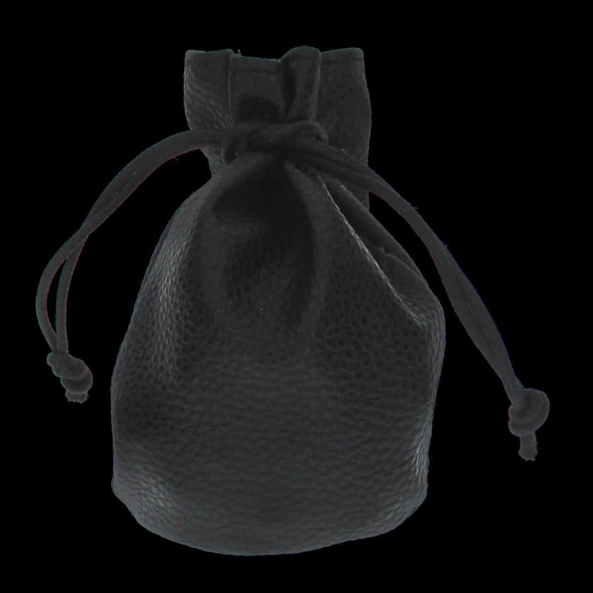 TDSO Large Black Faux Leather Dice Bag