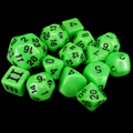 Impact Unleashed Arcana Venom Bolt Dungeon Crawl Classics DCC 14 Dice Set