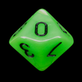 Impact Unleashed Arcana Venom Bolt D10 Dice