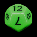 Impact Unleashed Arcana Venom Bolt D12 Dice