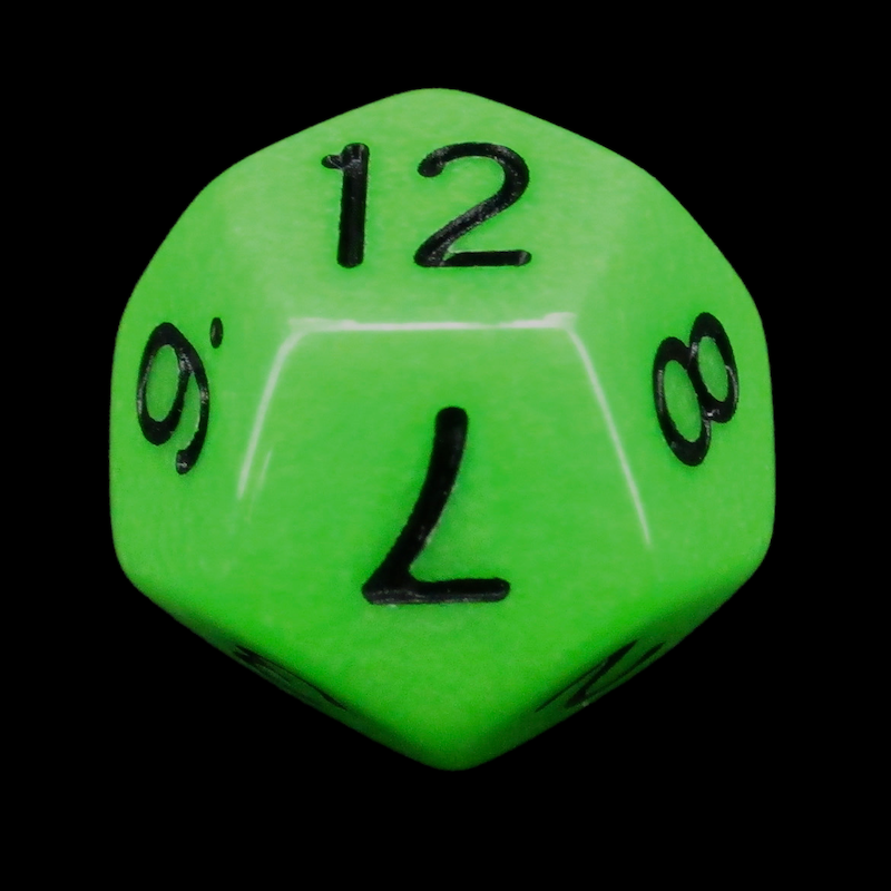 Impact Unleashed Arcana Venom Bolt D12 Dice