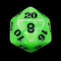 Impact Unleashed Arcana Venom Bolt D20 Dice