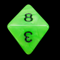 Impact Unleashed Arcana Venom Bolt D8 Dice
