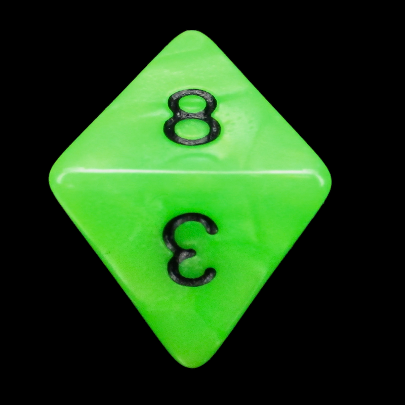 Impact Unleashed Arcana Venom Bolt D8 Dice