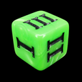 Impact Unleashed Arcana Venom Bolt Roman Numeral D3 Dice