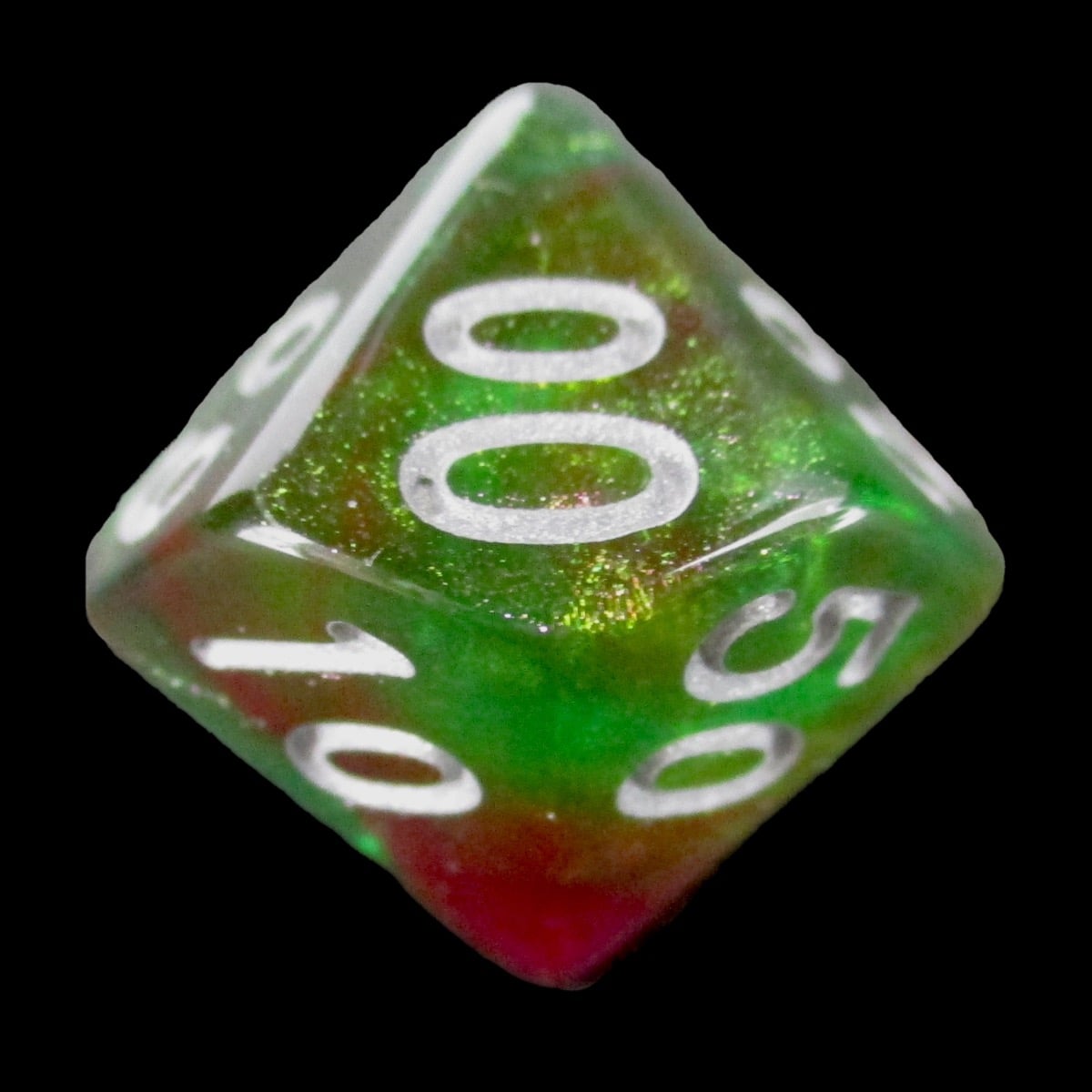 HALF PRICE CLEARANCE TDSO Phoenix Multi Glitter Green Pink & Purple Percentile Dice