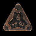 CLEARANCE TDSO Metal Arcanist Antique Copper D4 Dice