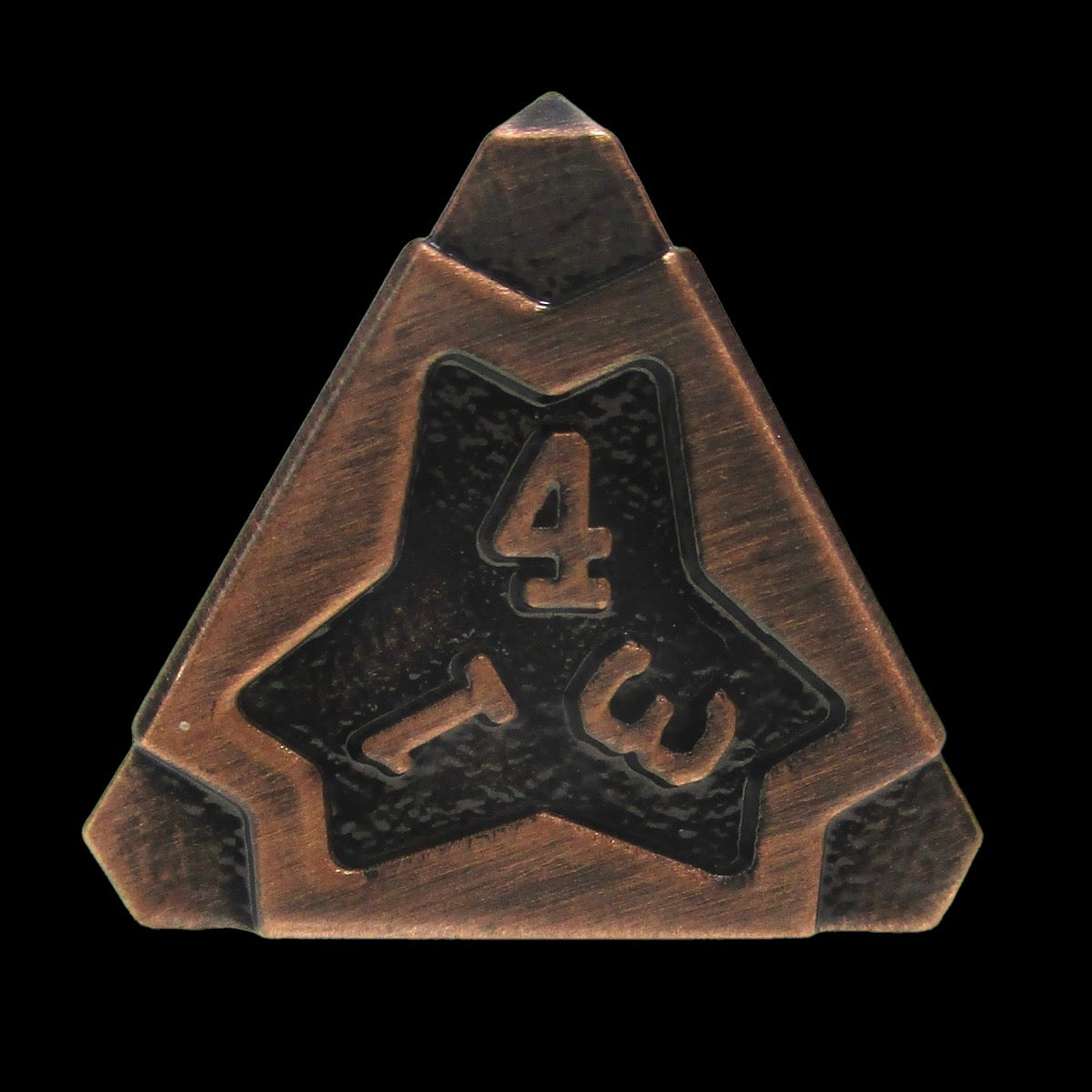 CLEARANCE TDSO Metal Arcanist Antique Copper D4 Dice