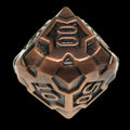 CLEARANCE TDSO Metal Arcanist Antique Copper Percentile Dice
