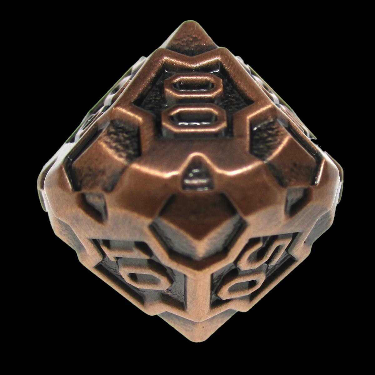 CLEARANCE TDSO Metal Arcanist Antique Copper Percentile Dice