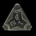 CLEARANCE TDSO Metal Arcanist Antique Silver D4 Dice