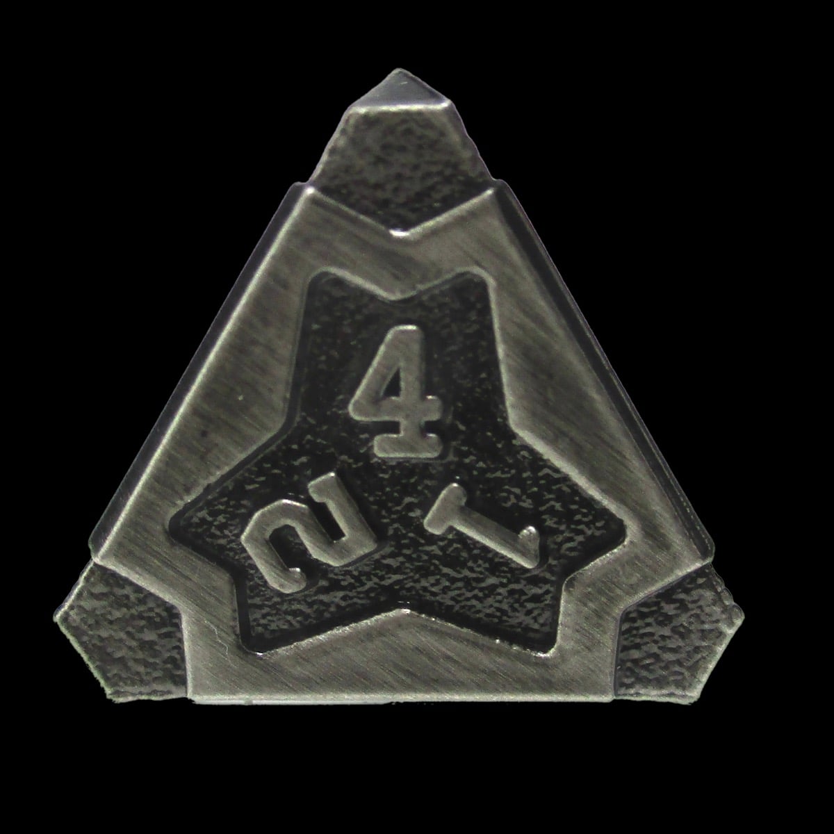 CLEARANCE TDSO Metal Arcanist Antique Silver D4 Dice