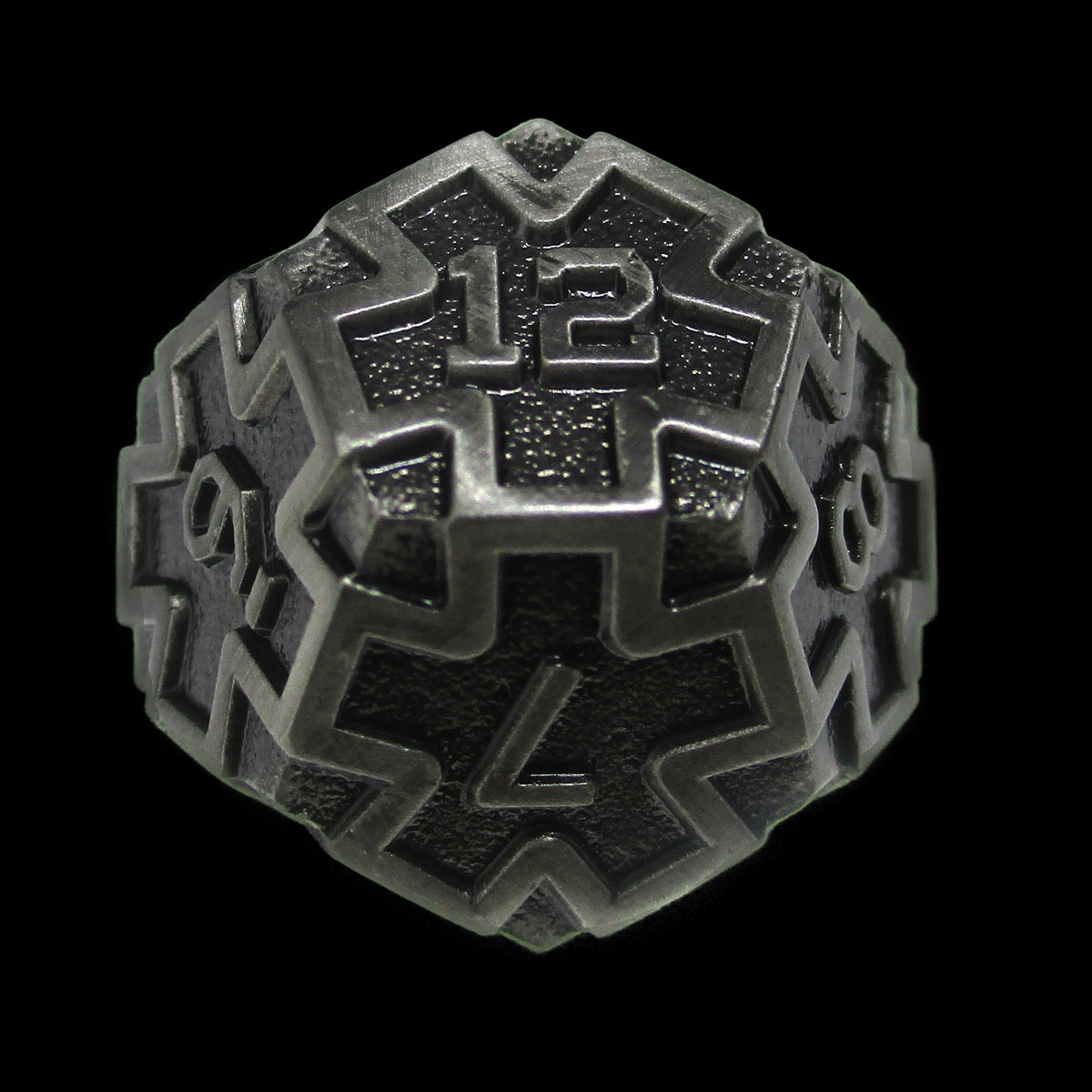 CLEARANCE TDSO Metal Arcanist Antique Silver D12 Dice