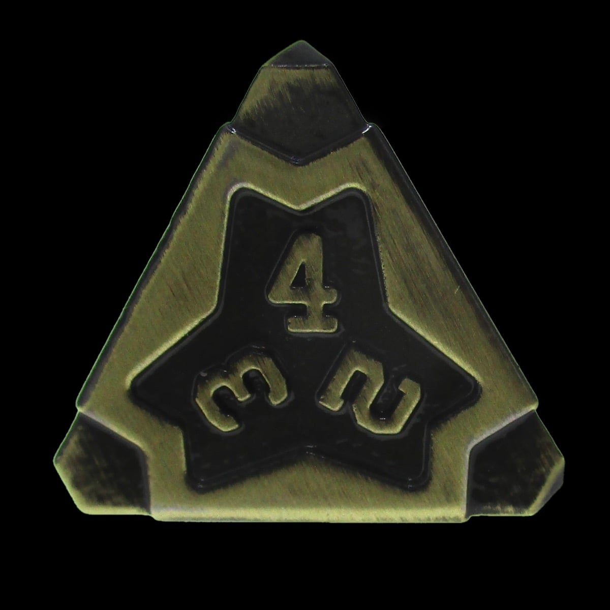CLEARANCE TDSO Metal Arcanist Antique Gold D4 Dice
