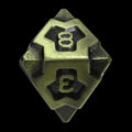 CLEARANCE TDSO Metal Arcanist Antique Gold D8 Dice