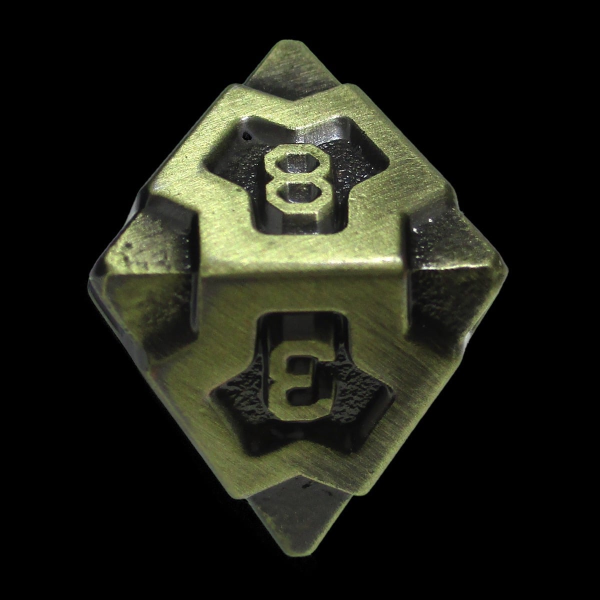 CLEARANCE TDSO Metal Arcanist Antique Gold D8 Dice