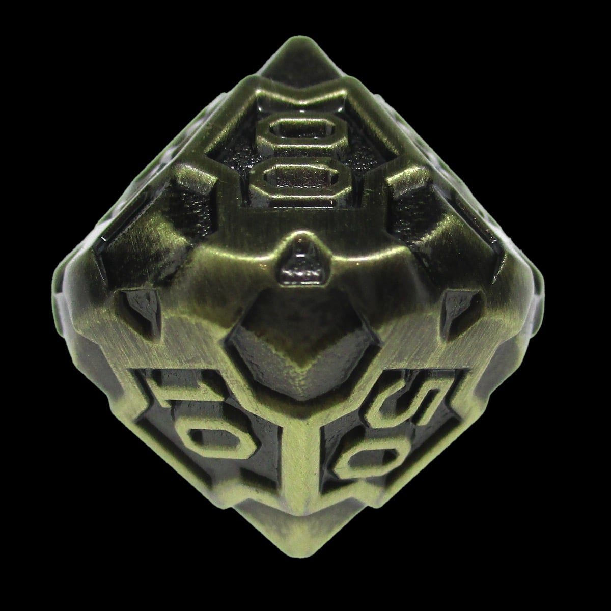 CLEARANCE TDSO Metal Arcanist Antique Gold Percentile Dice