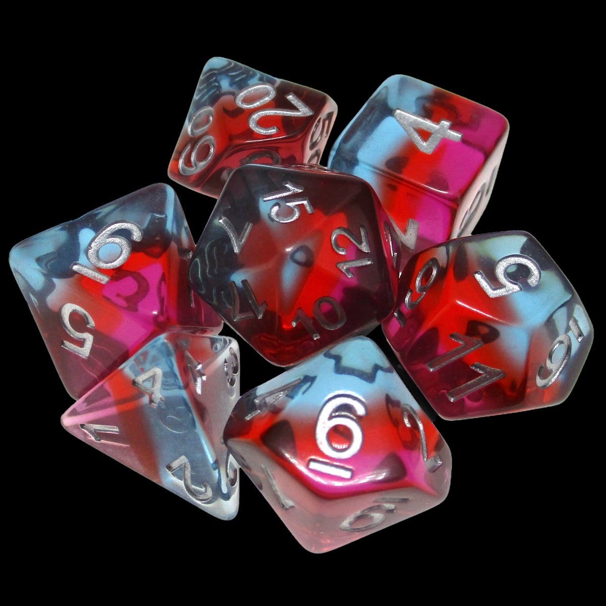 TDSO Layer Savannah Sunrise 7 Dice Polyset