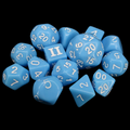 Impact Opaque Pale Blue & White Dungeon Crawl Classics DCC 14 Dice Set