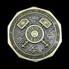 Forged Dwarven Legendary Metal Gold Coin