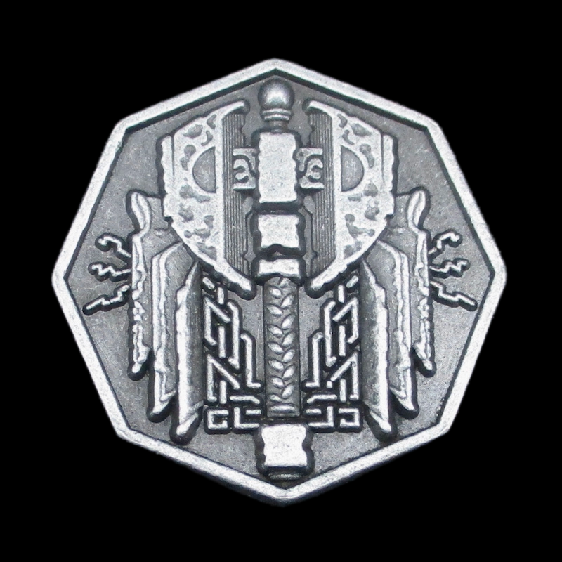 Forged Dwarven Legendary Metal Silver Coin