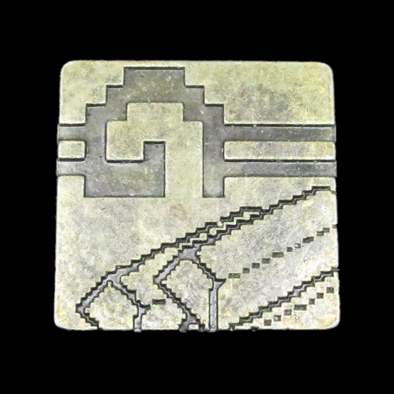 Pixel Art Legendary Metal Gold Coin