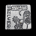 Pixel Art Legendary Silver Coin