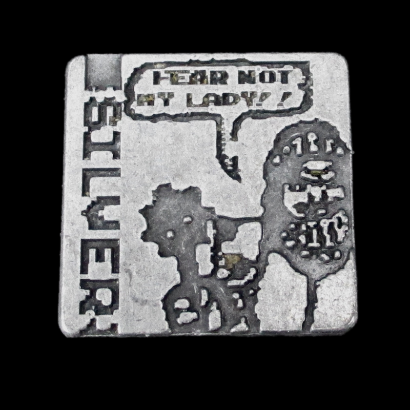 Pixel Art Legendary Silver Coin