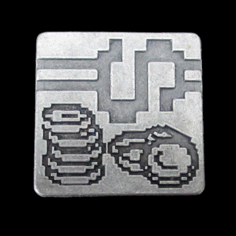 Pixel Art Legendary Silver Coin