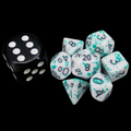 TDSO Splatter - Goblin Blood MINI 10mm 7 Dice Polyset