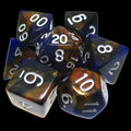 TDSO Duel Blue & Bronze 7 Dice Polyset