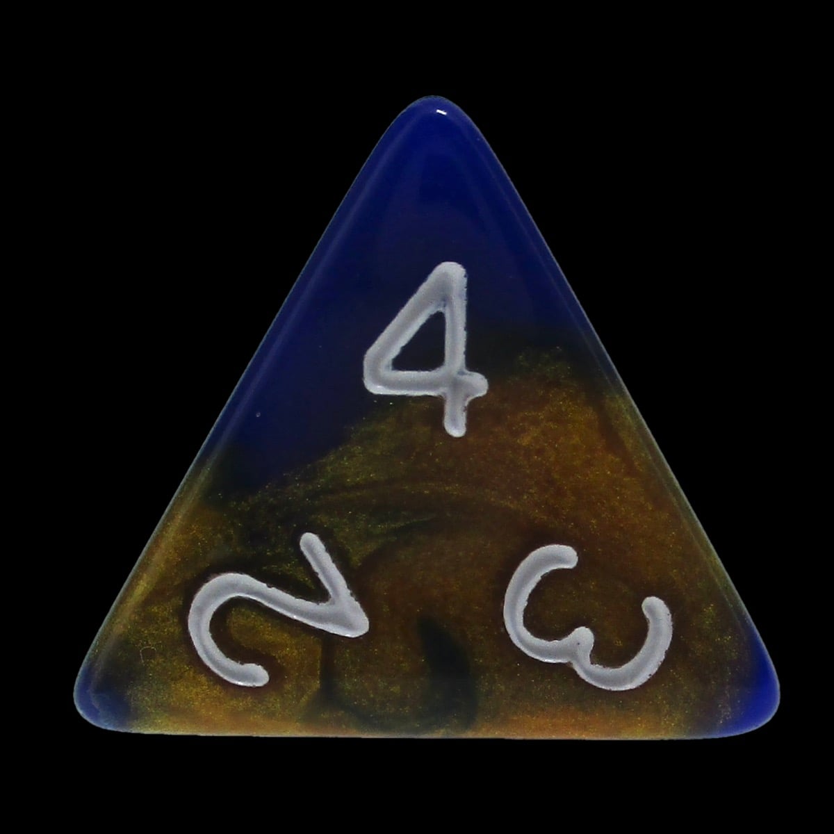 TDSO Duel Blue & Bronze D4 Dice