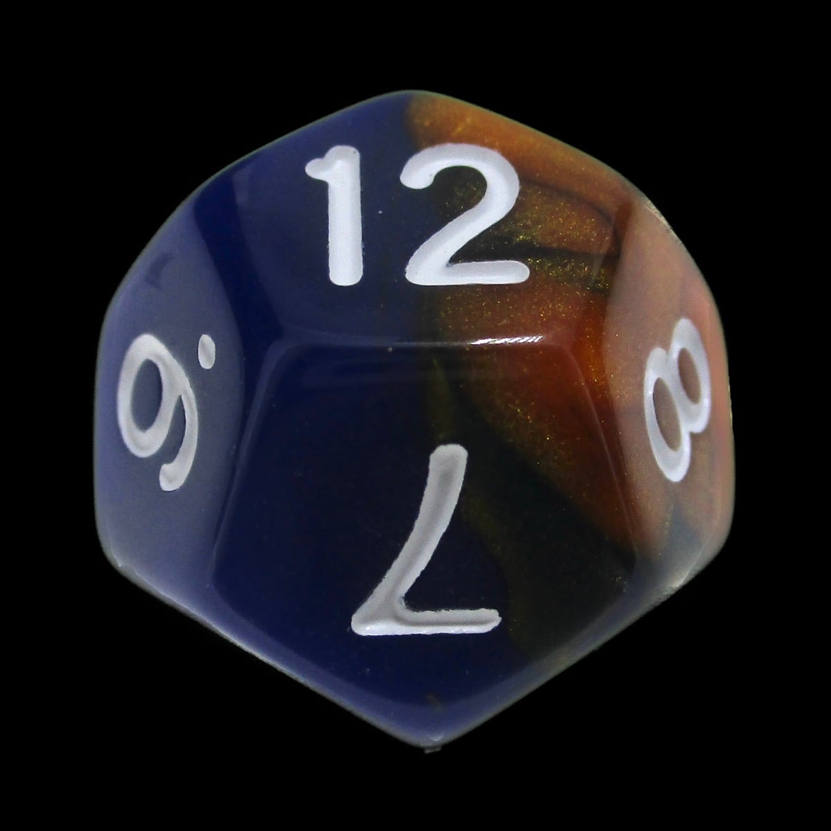 TDSO Duel Blue & Bronze D12 Dice