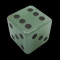 TDSO Gemstone Aventurine Green & Black D6 Spot Dice