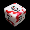 TDSO Splatter - Red Blood D6 Dice