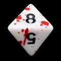 TDSO Splatter - Red Blood D8 Dice