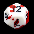 TDSO Splatter - Red Blood D12 Dice