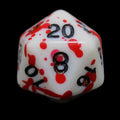 TDSO Splatter - Red Blood D20 Dice