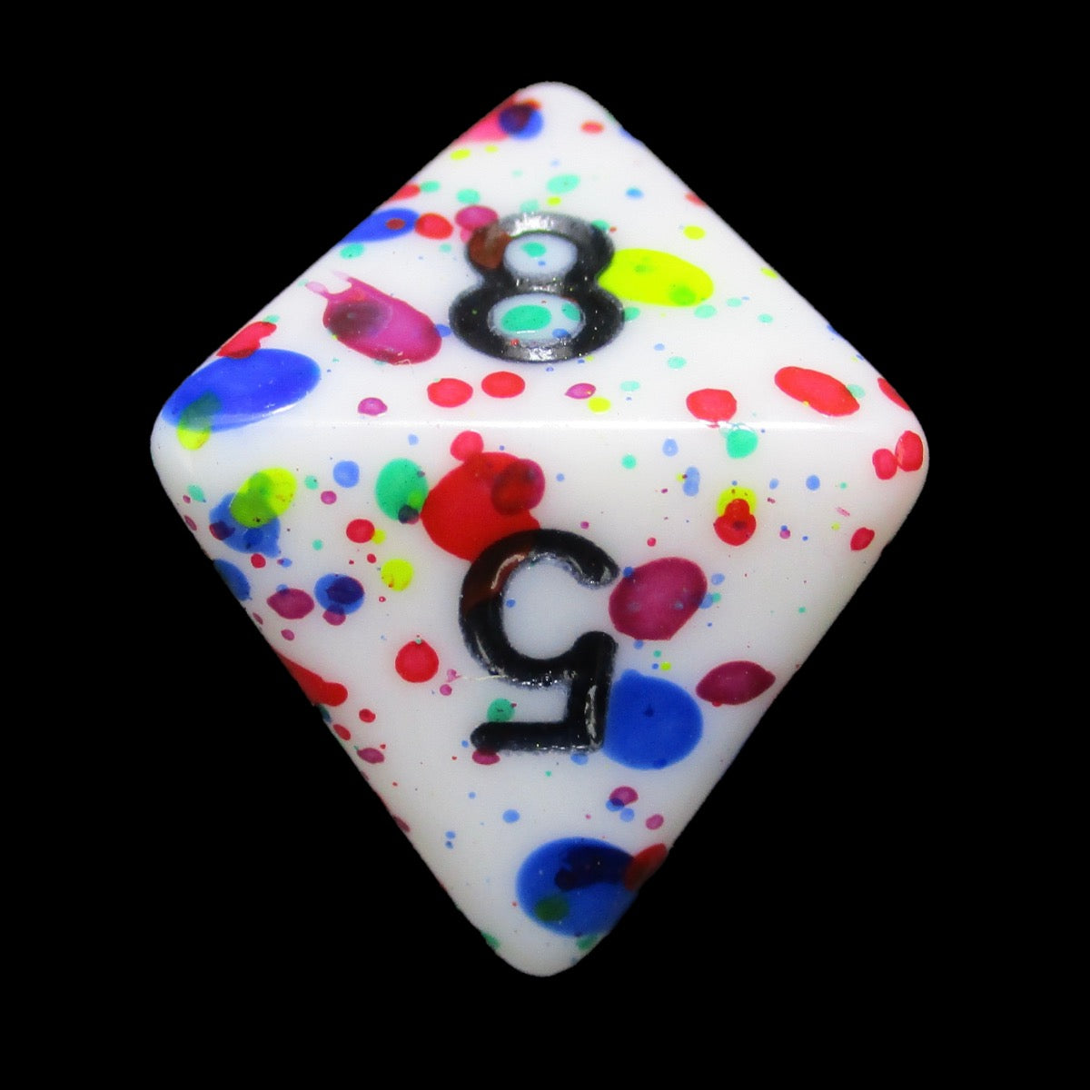 TDSO Splatter - Modern Art D8 Dice