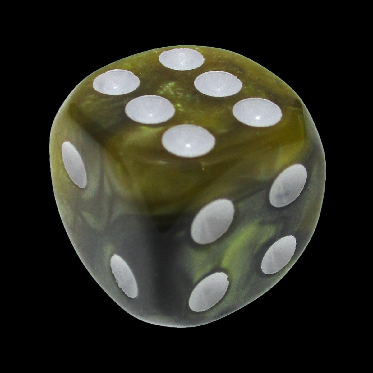 TDSO Duel Black & Gold With White 12 x D6 Dice Set