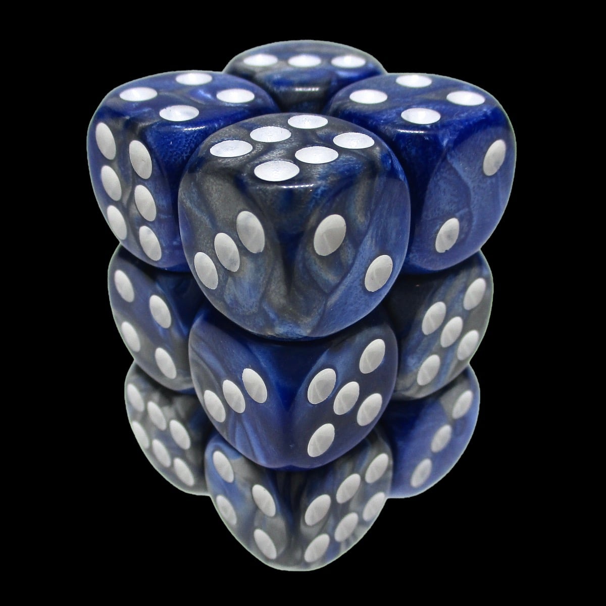 TDSO Duel Blue & Steel 12 x D6 Dice Set