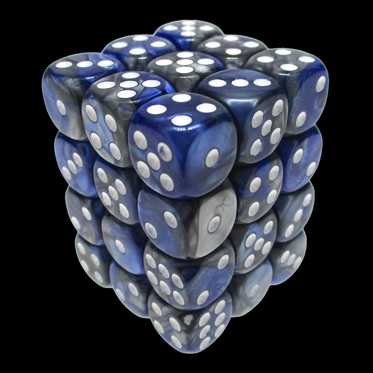 TDSO Duel Blue & Steel 36 x D6 Dice Set