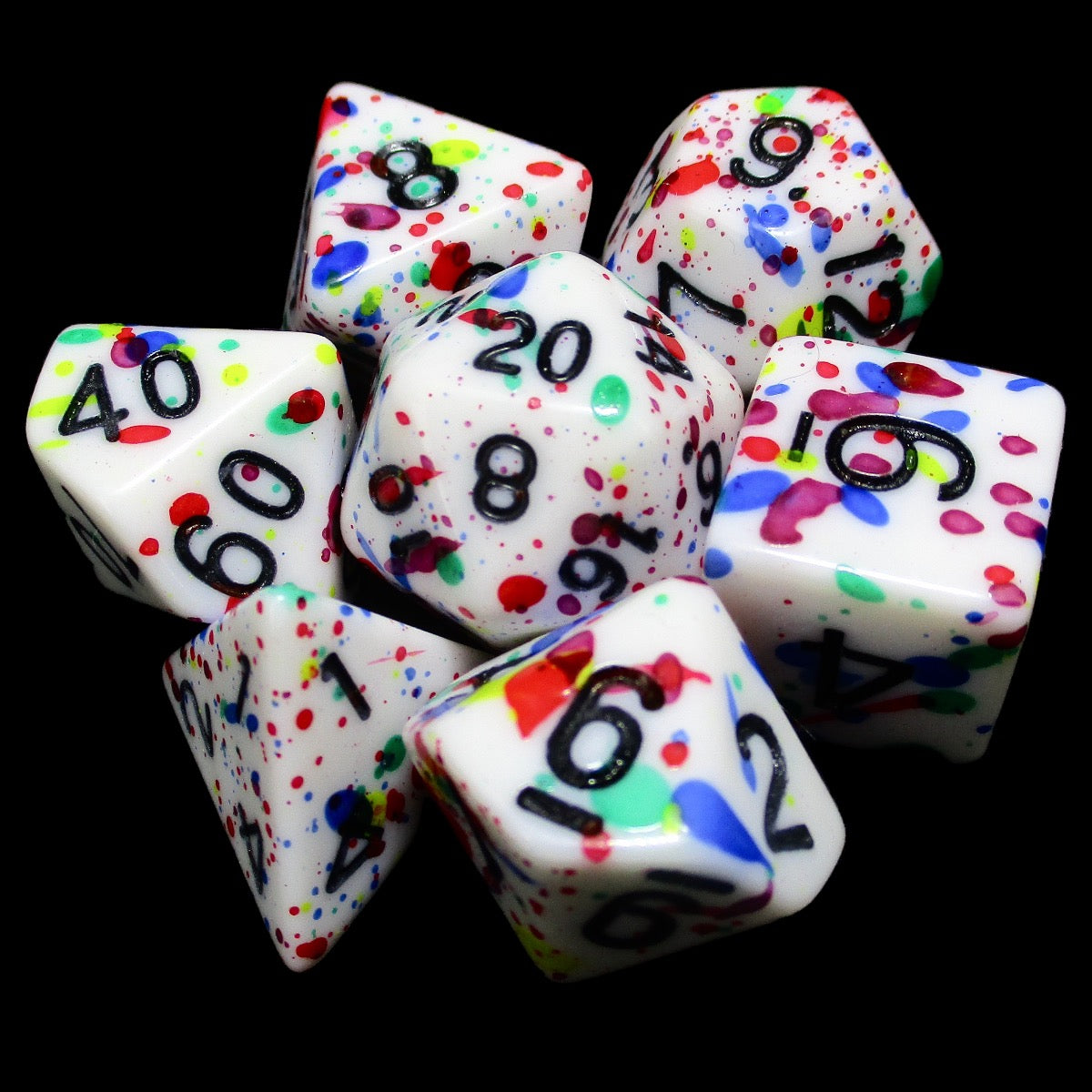 TDSO Splatter - Modern Art 7 Dice Polyset