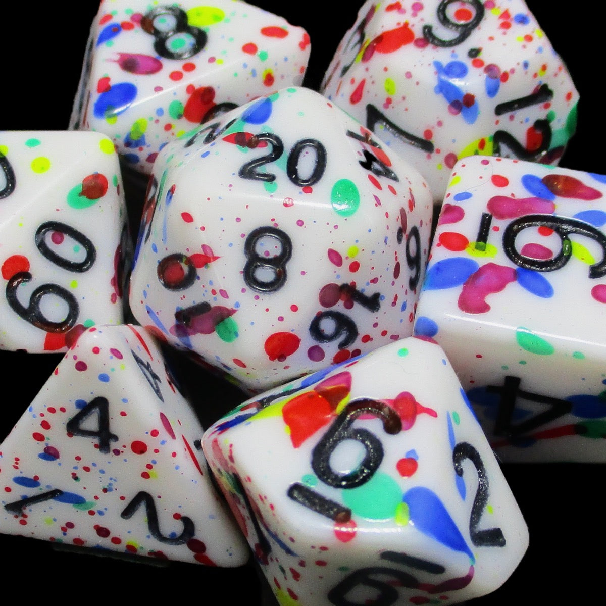 TDSO Splatter - Modern Art 7 Dice Polyset