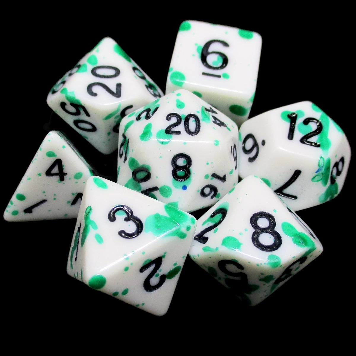 TDSO Splatter - Goblin Blood 7 Dice Polyset